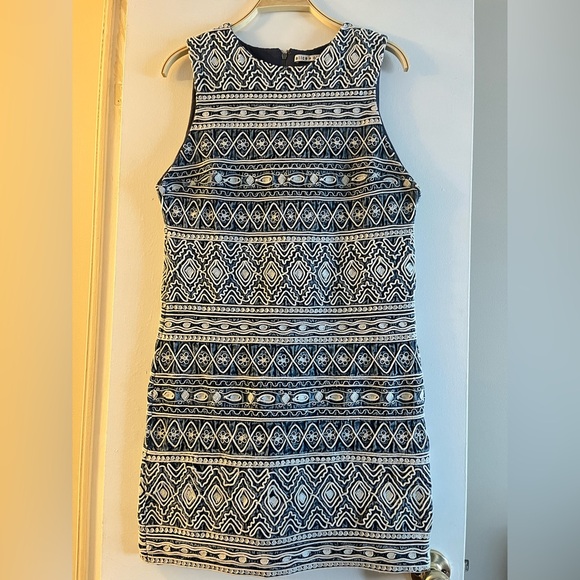 Alice + Olivia Dresses & Skirts - ALICE OLIVIA Coley Tribal Embroidered Tank Shift Mini Dress